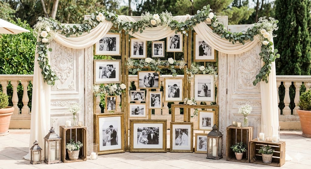 Fotovägg bröllop